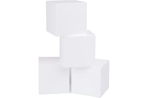 SILVERLAKELLC Silverlake Craft Foam Cubes - American-Made Hard Foam - 4-Pack 5x5x5 EPS Blocks for Professional Modeling & Projects