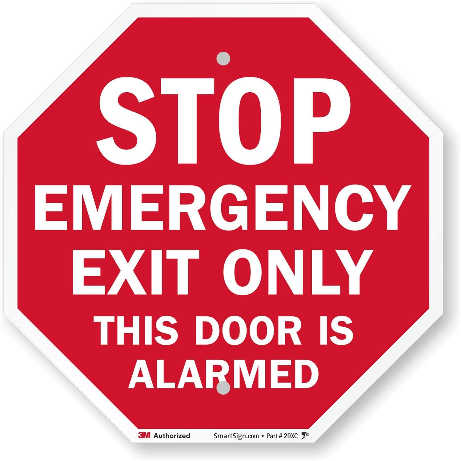 Stop Emergency Exit Only This Door Is Alarmed Sign By Smartsign 12 X 12 3m Engineer Grade Reflective Aluminum Industrial Warning Signs Amazon Com Garden Outdoor Stop Emergency Exit Only This Door Is Alarmed Sign By Smartsign 12 X 12 3m Engineer Grade Reflective Aluminum Industrial Warning Signs Amazon Com Garden Outdoor