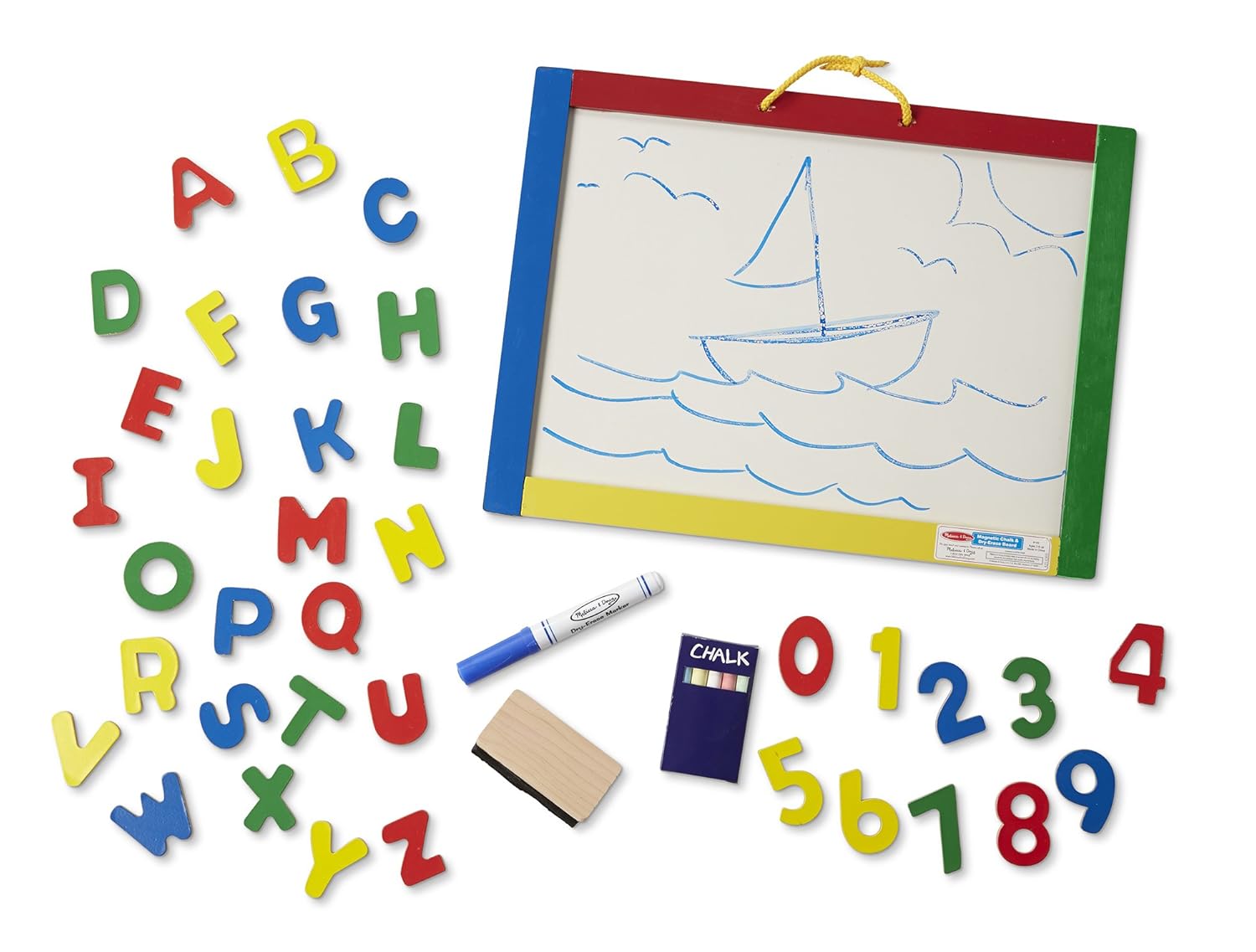 Melissa & Doug Chalkboard and DryErase Board With