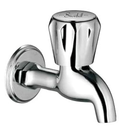 Snowbell Bib Cock Continental Brass Chrome Plated