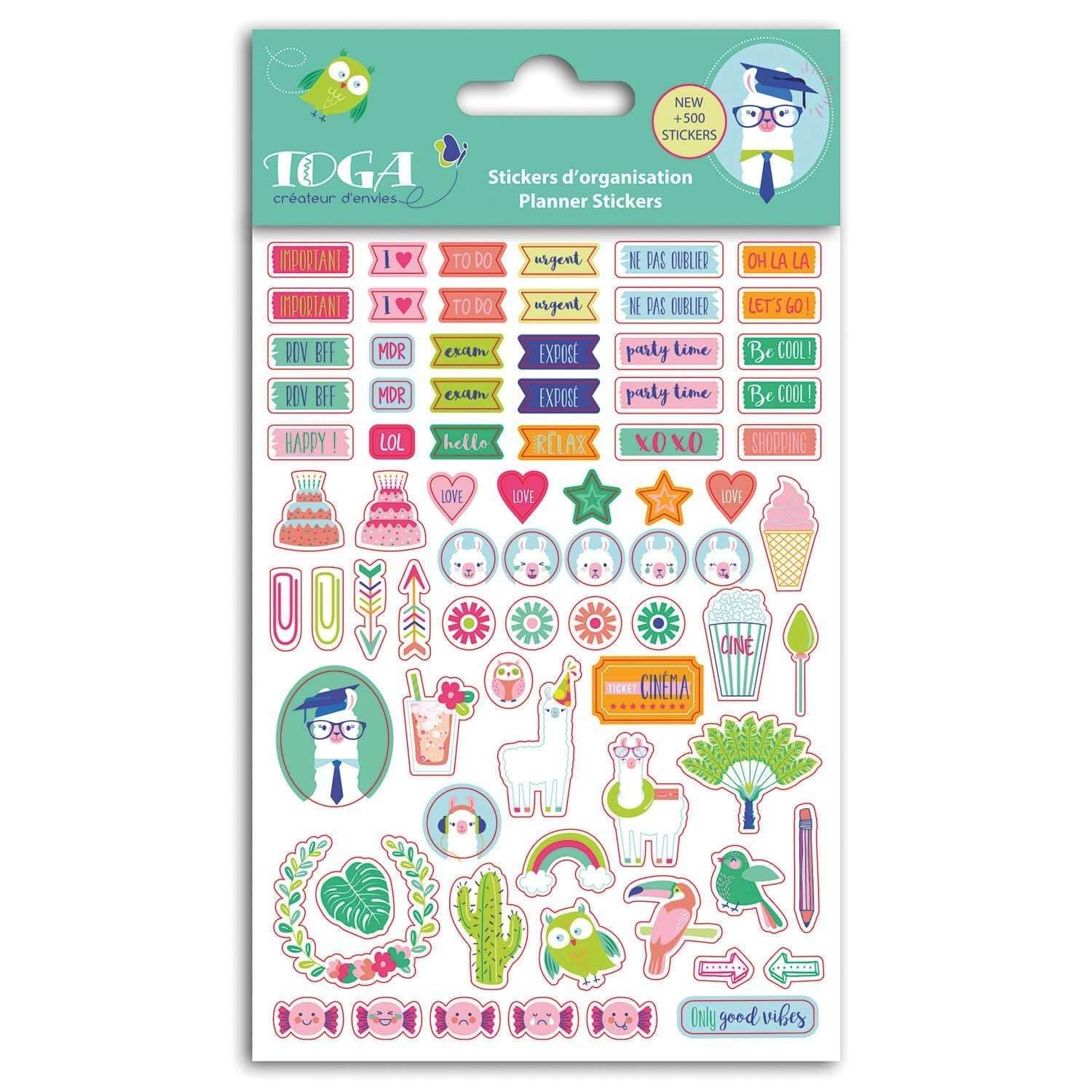 DRAEGER PARIS 1886 500 Oh Lama Organisation Stickers, Multicolored, Non Applicable