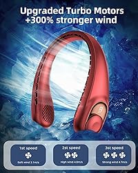 Neck Fan, Personal Fan with LED Display, USB-C