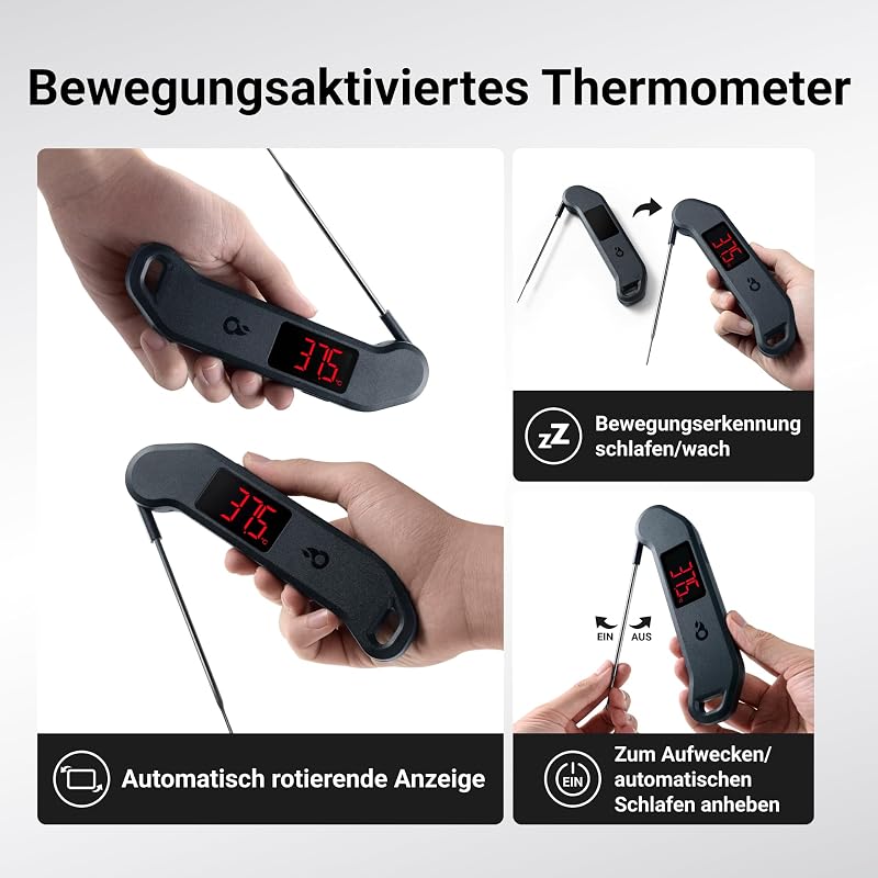 F1 Stealth Profi Fleischthermometer Digital 1s Sofortanzeige