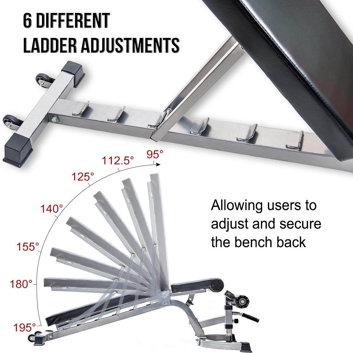 Ghế tập tạ điều chỉnh độ dốc Merax Ghế tập tạ điều chỉnh độ dốc Merax