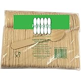 Perfect Stix Green Spoon 158-250 Wooden Disposable Spoons, 6" Length (Pack of 250), Plain Spoon, 6.25" Spoon -Pack of 200ct