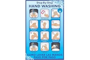DayMark Safety Systems - IT119531 Hand Washing Steps Laminated Poster 11" x 17"