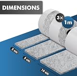 shinfly Furniture Pads Floor Protectors 3 Rolls 100cm x 10cm 5cm 2cm view 2