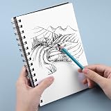 Thboxes A5 Sketch Book, 200GSM 40 Sheets Hardcover Spiral Bound 80 Pages view 6