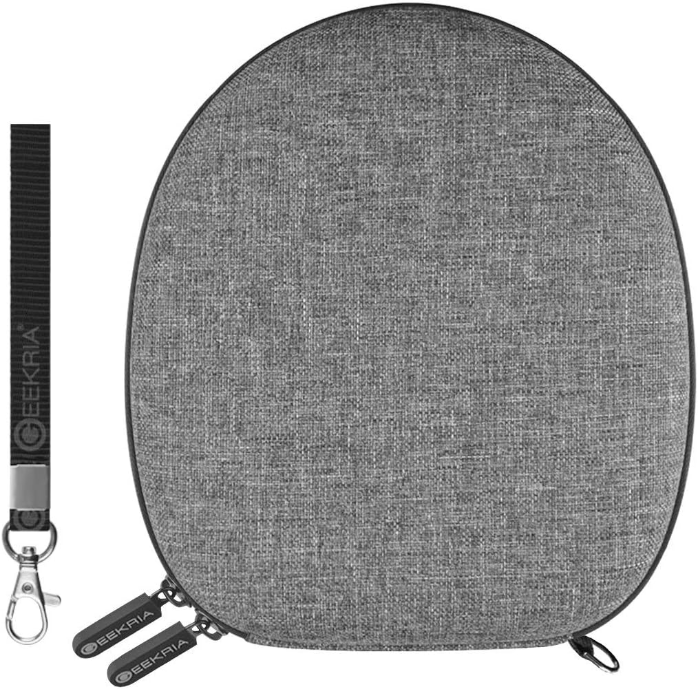 Geekria Shield Headphones Case for On-Ear Headphones, Replacement Hard Shell Travel Carrying Bag with Cable Storage