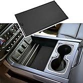 EDBETOS Center Console Secret Compartment Cover Compatible with GMC Sierra 1500/Chevy Silverado 1500 2014-2018, Sierra/Silver