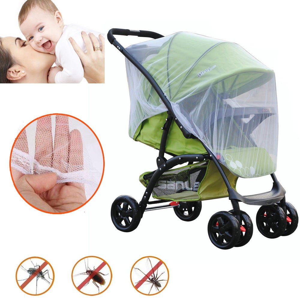 Insect Netting Baby Mosquito Net for Strollers Car Seats Pink