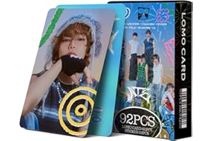 KPOPBP 92 PCS Stray Kids Ate Photocards, 60 pcs Lomo Card Set and 32 pcs Small Sticker Pack, Kpop SKZ Gift Merch for Boys and Girls Birthday Party Decoration