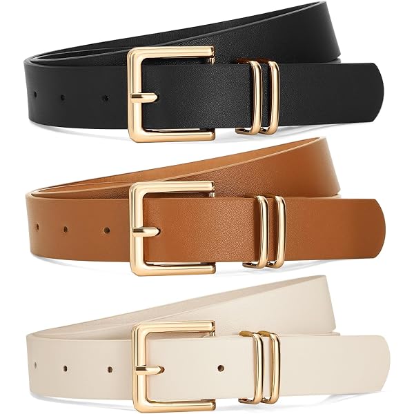 XZQTIVE 3 Pack Women Belts For Jeans Dresses Pants Ladies  display picture 1