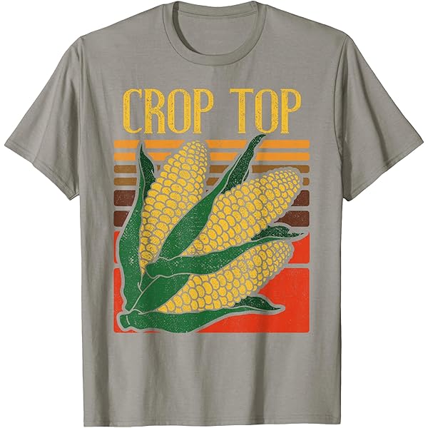 Crop TOP T-Shirt for Women Farm Crop Corn Funny Shirt (1