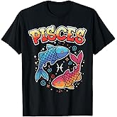 Constellation Pisces Zodiac Sign Twin Fish Graffiti T-Shirt