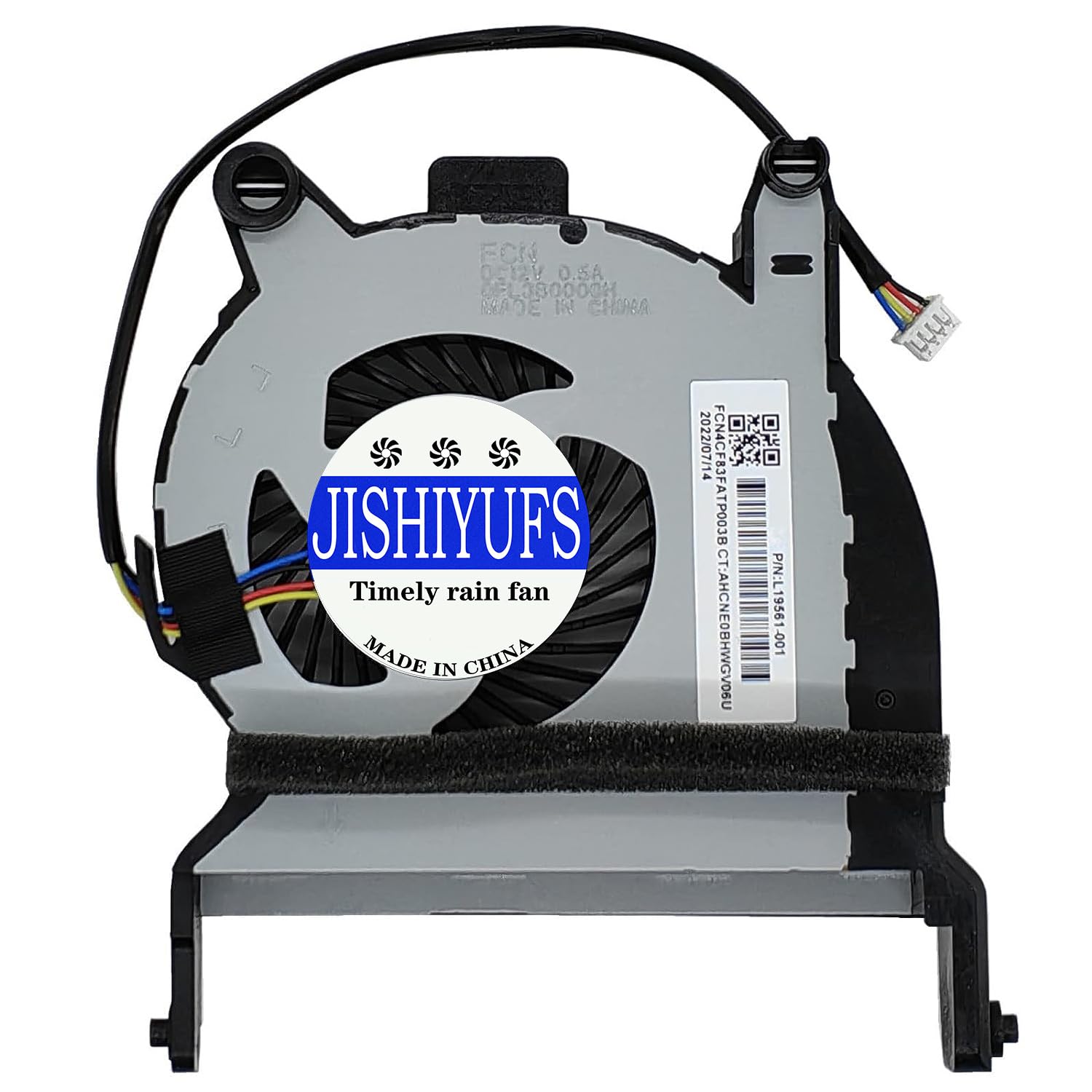 JISHIYUFS Replacement New CPU Cooling Fan for HP Elitedesk 405 G4 G5 400 G4 G5 G6 800 G4 G5 600 G4 G5 705 G4 G5 Desktop Mini DM Series L19561-001 FL3B DC12V 0.5A