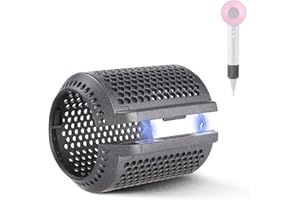 KUFLANT Magnetic Hair Dryer Outter Filter Cover Compatible with Dyson Supersonic HD01 HD03 HD08 HD15 Models, Hair Dryer Strainer Filter Replacement Parts(Grey)