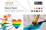 Artme Fabric Paint Set 10 Colours 20ml - Wash-Safe for DIY Projects view 4