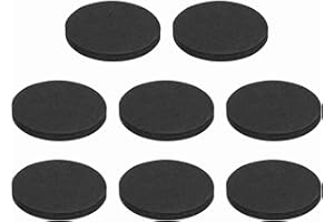 MECCANIXITY 8 Pcs Single Sided Speaker Isolation Feet Pads, 50mmx5mm Non Slip Foam Shock Absorption Base Pad Amplifier Stand 