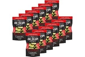 OH SNAP! | Hottie Bites (12 Pack) | Hot N' Spicy Pickle Snacking Cuts | Fresh Packed Ready To Eat Spicy Pickle Bites | Gluten-Free, Fat-Free, Made With Non-GMO Veggies - Delicious & Healthy Snack