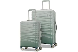 American Tourister Cascade Hardside Luggage with Spinner Wheels, 2PC SET 20/24, Sage Green