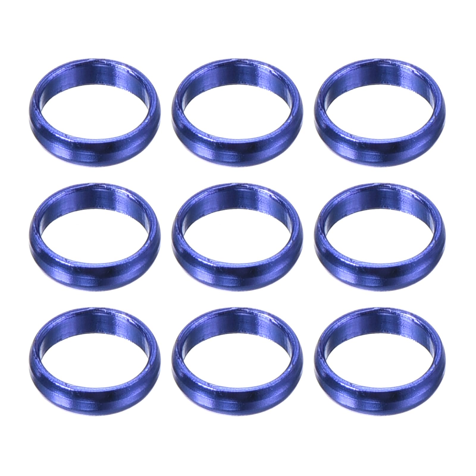 M METERXITY 9 Pack Dart Shaft Rings - Aluminum O-Ring Dart Accessories, Apply to Darts Games/Entertainment/Party (Blue)