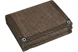 Shade Cloth with Grommets, Wind Screens for Patio, Balcony Privacy Screen, Heavy Duty Shades Mesh Tarp for Carport Greenhouse
