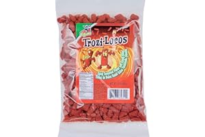 DEL RIO BRAND Trozi-Locos - Spicy Tamarind Flavor Soft Candy Bites: Tiritas de Dulce Suave Sabor Tamarindo Picosito