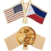 Desert Cactus Philippines Lapel Pin Enamel with United States USA Souvenir Hat Men Women Patriotic Country