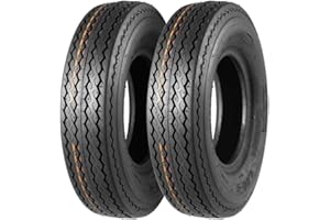 MaxAuto Set of 2 4.80-8 Highway Boat Motorcycle Trailer Tires 4.80x8 6PR Load Range C, Tubeless