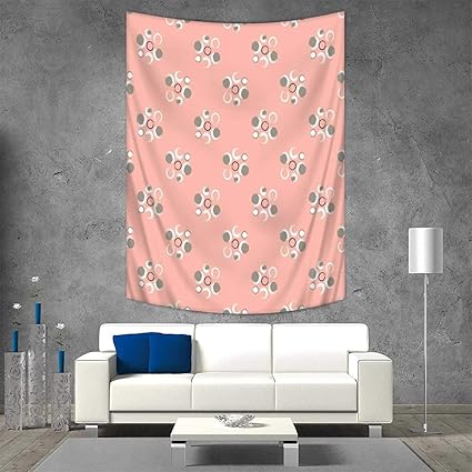 Amazon Com Anhuthree Coral Wall Tapestry Retro Brushstroke