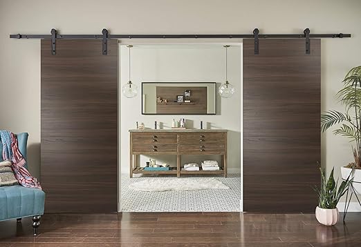 Planum 0010 Double Barn Doors 72 X 80 Rail 13ft Interior Sliding