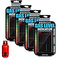 4 Pieces Magnetic Gas Level Indicator Reusable Propane Fuel Level Indicators Propane Tank Gauge for Home Kitchen Tool Outdoor Barbecues, Camping