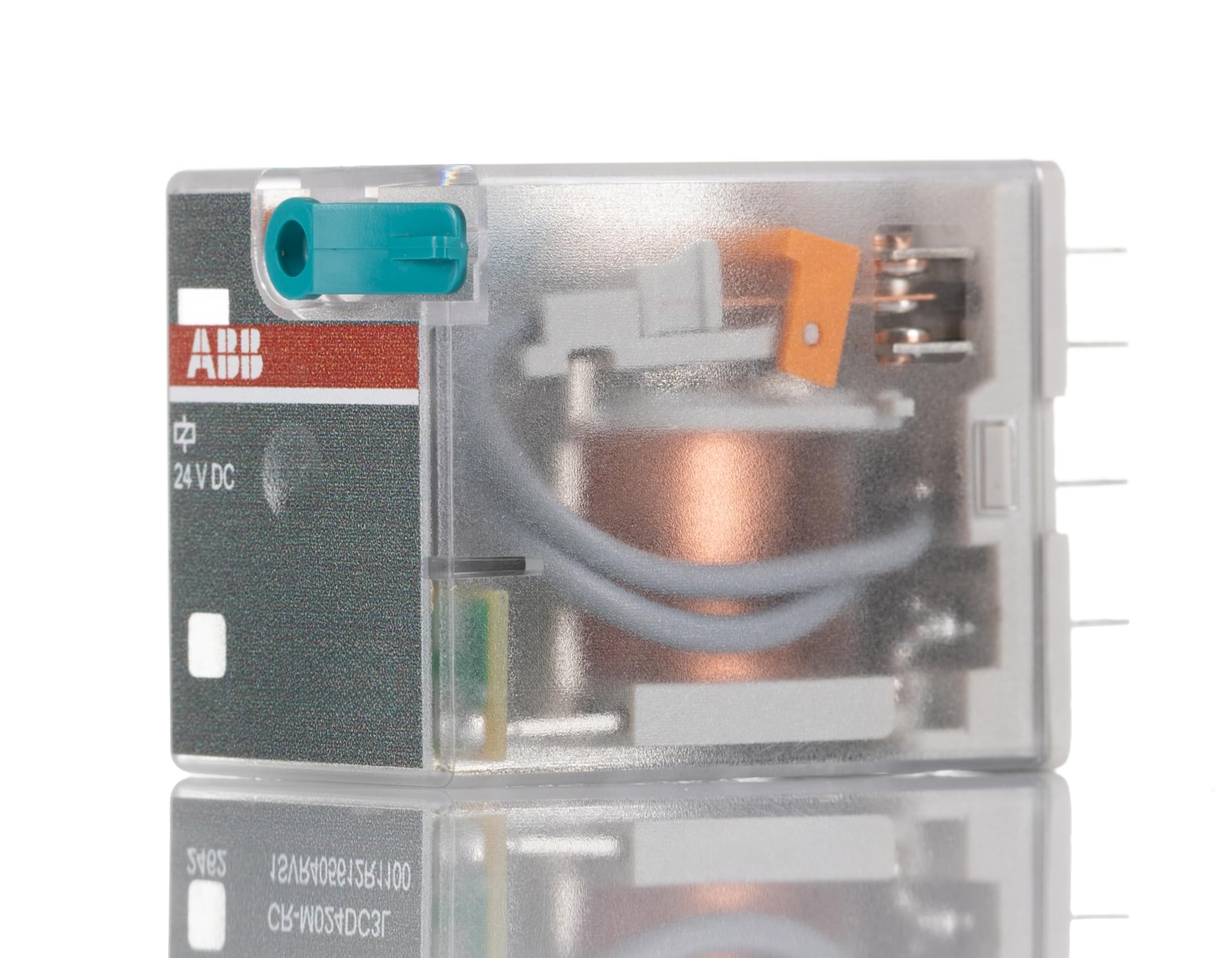 ABB CR-M024DC2 Pluggable Interface Relay 2c/o, A1-A2=24VDC, 250V/12A (ABB1SVR405611R1000)