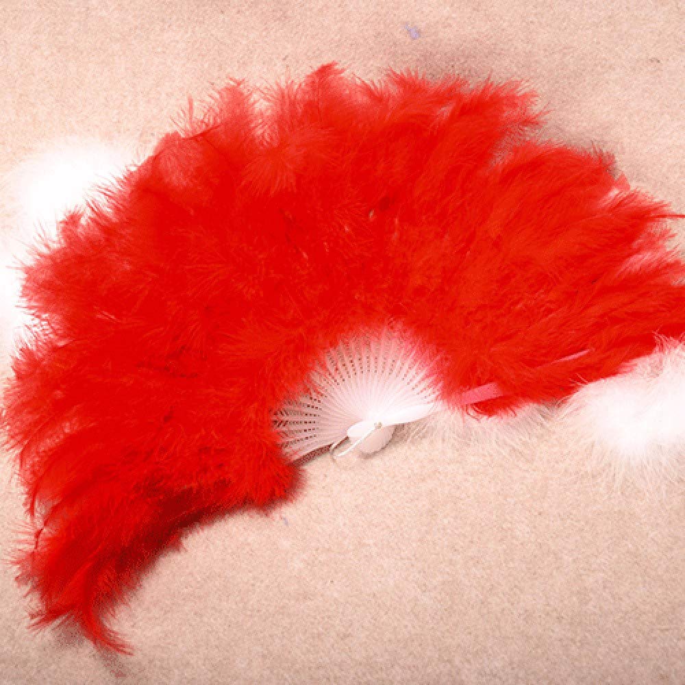 YWLINK Abanicos,28 Abanicos De Plumas Boda Showgirl Danza Elegante ...