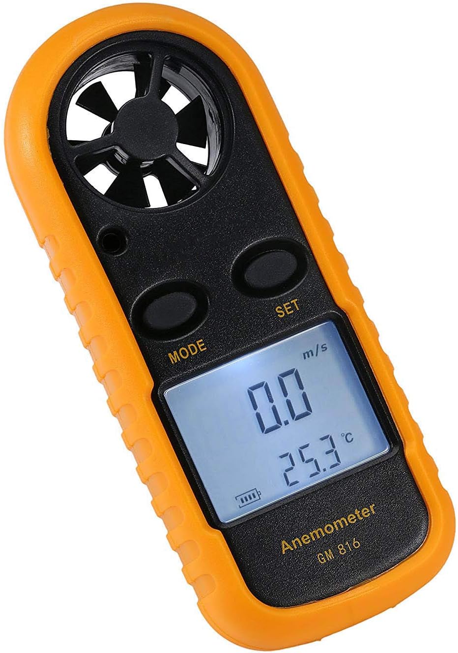 Amgaze Anemometer, Digital LCD Wind Speed Meter Gauge Air Flow Velocity