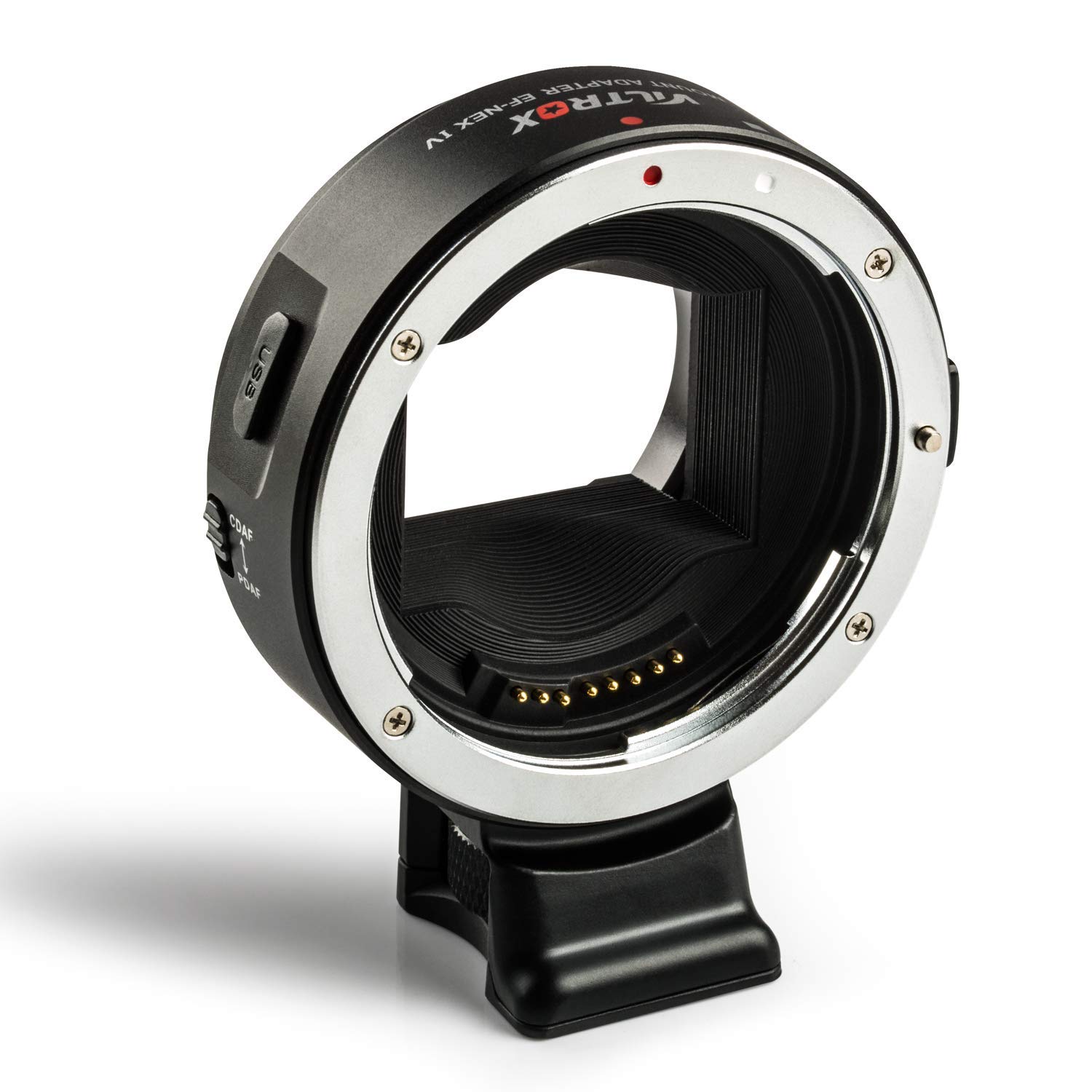 VILTROX EF-NEX IV Auto Focus Lens Mount Adapter,Support CDAF/PDAF Focus for Canon EF/EF-S Lens to Sony E Mount Mirrorless Camera A9/A7RIII/A7RII/A7III/A7II/A6500/A6300