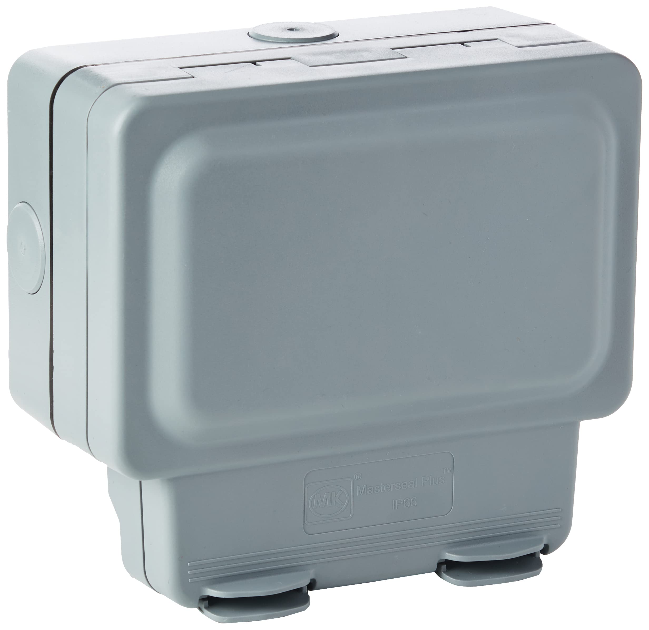 MK Masterseal Plus K56231GRY 13 amp 2-Gang RCD Protected Socket (Active) , Grey