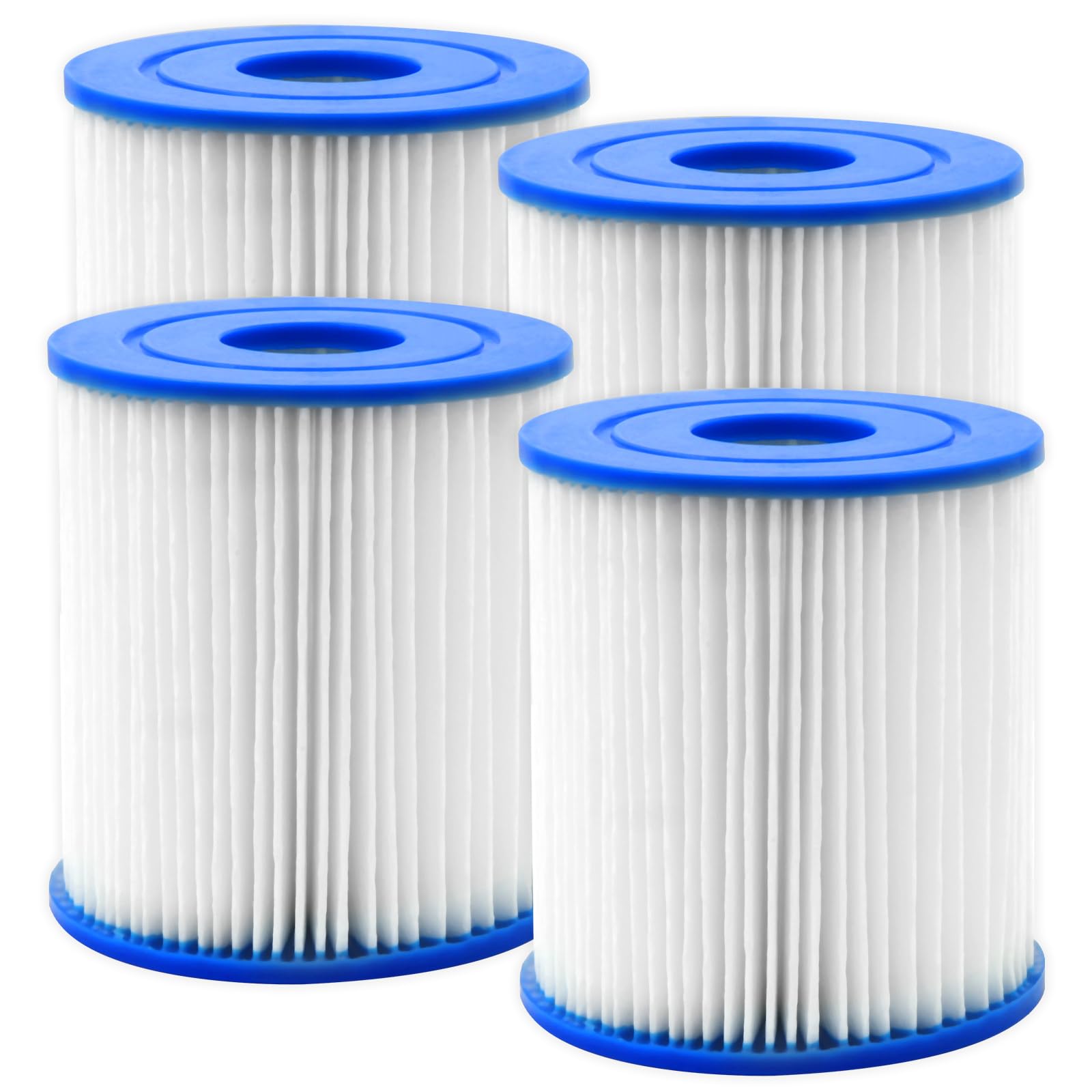 Boerni Type I Pool Filter Cartridges for Bestway,Replacement Filter Cartridge for Pool Cleaning (4pcs)