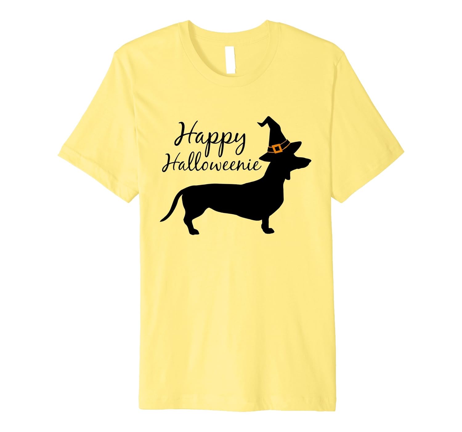 Happy Halloweenie Dachshund Wiener Dog Halloween Premium Tee-ANZ