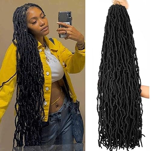 Packs Soft Locs Crochet Hair Pre Looped Faux Locs Crochet Braids