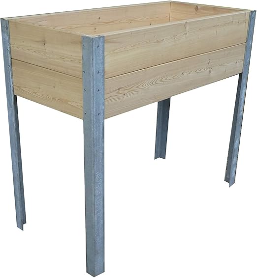 La Jardinera de Jardín de caja estable Hochbeet terraza Kräuterbeet: Amazon.es: Jardín