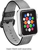 MODALWoven Nylon Band Watch Strap Apple Watch 38mm - Black Works Series 1, Series 2, Series 3 Series 4