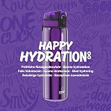 Ion8 600ml Lightweight Stainless Steel Water Bottle Purple Non-Insulated view 8