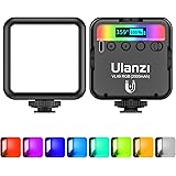 ULANZI VL49 RGB Video Lights, LED Camera Light 360° Full Color Portable Photography Lighting w 3 Cold Shoe, 2000mAh Rechargea