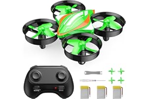 Mini Drones for Kids and Adults, ORVINA OV-18 Small Remote Control Quadcopters with 3 Batteries for Beginners Indoor, 3D/ 360°Flips, Flying Toys for 3 4 5 6 7 8-12 Year Old Boys Girls Gifts (Green)