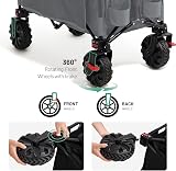 TIMBER RIDGE Festival Trolley on Wheels 200L 100kg Folding Cart with Brakes view 6
