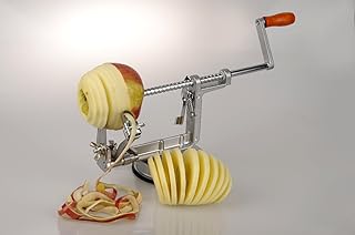 MaxxGoods Apfelschäler - Apfelschneider - Apfelentkerner - 3 in 1 Funktion in Premium Qualität 1 Monat Geldzurückgarantie