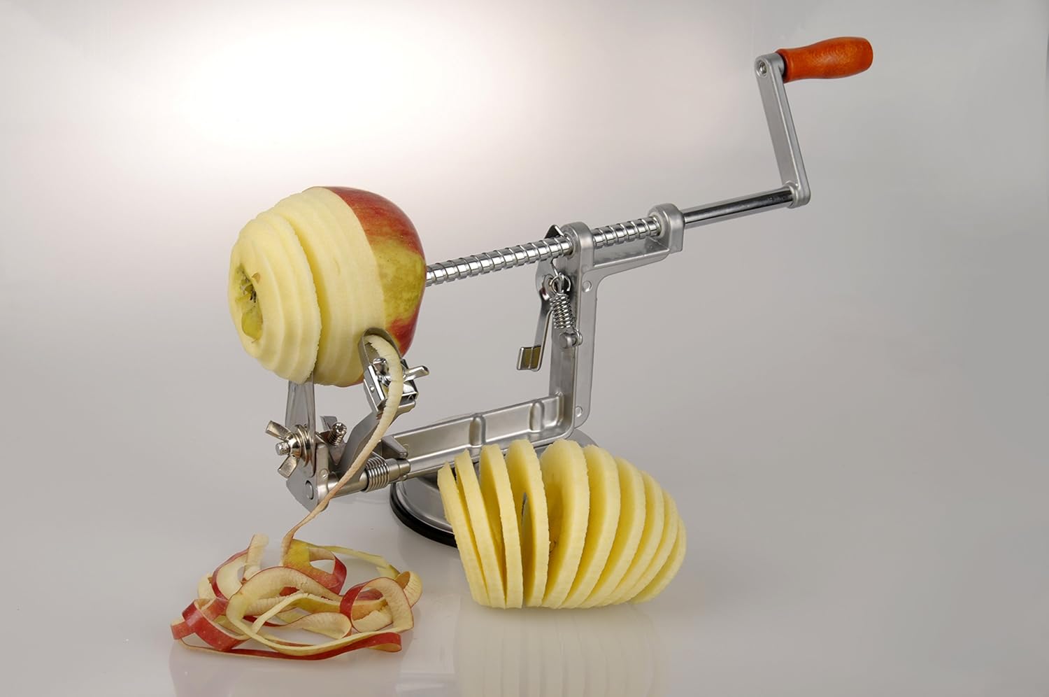 MaxxGoods Apfelschäler - Apfelschneider - Apfelentkerner - 3 in 1 Funktion in Premium Qualität 1 Monat Geldzurückgarantie