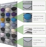 Unjumbly Baseball Hat Rack 24 Pocket Over Door Organizer Grey Clear Pockets view 3